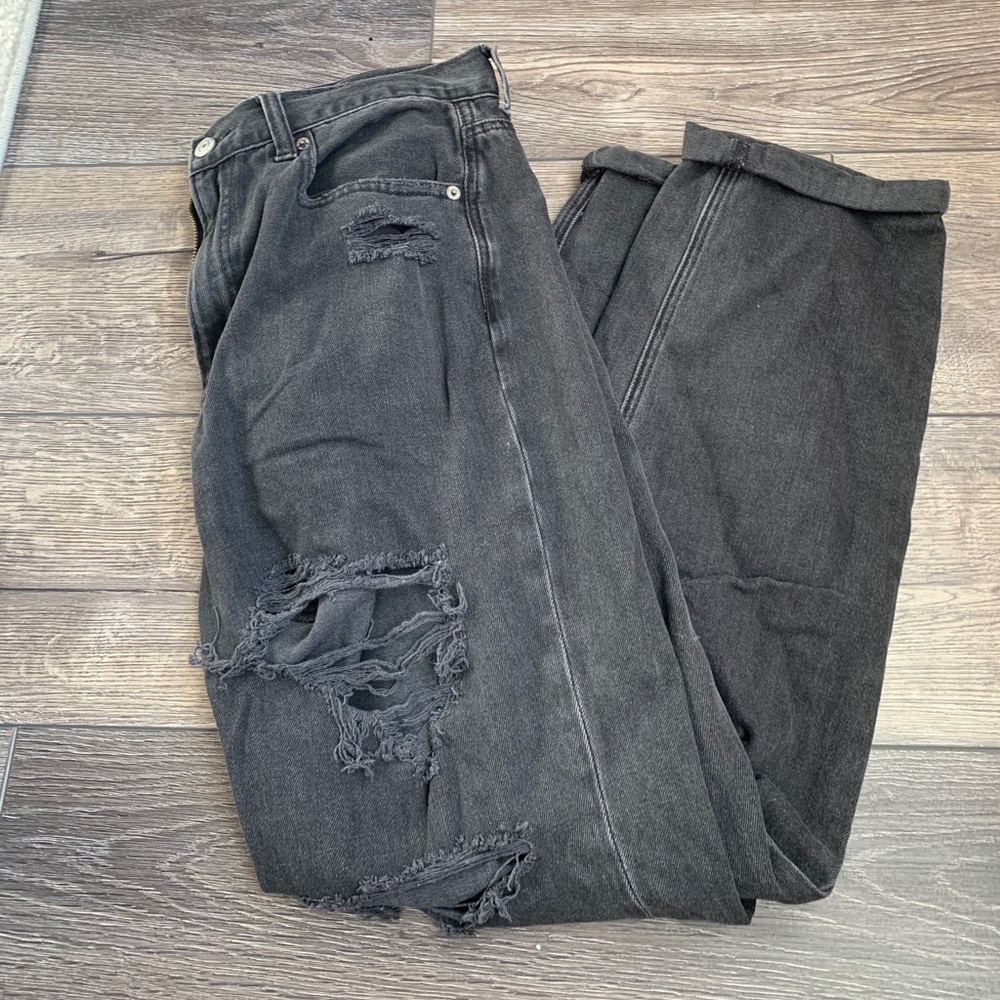 American eagle black boyfriend jeans